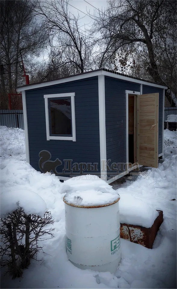 Каркасно-щитовая баня из кедра «Оптима»