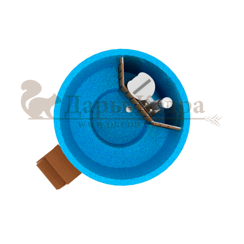 Финская круглая композитная купель с подогревом (с печкой)  «Премиум 220 25 квт»